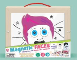 New Fiesta Crafts Magnetic Faces - Fun Wooden Shapes