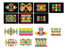Online Fiesta Crafts Magnetic Patterns - Fun Wooden Shapes