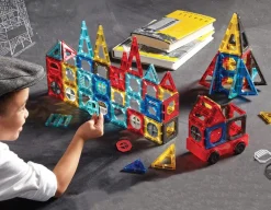 Discount FAO Schwarz Magnetic Tile and Truck Set - 43 Pieces