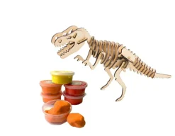 Discount Fiesta Crafts Make a T-Rex - Wood & Clay Modelling