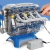 Sale Discovery #Mindblown Model Engine Kit - Moving Motor Parts & LED Lights