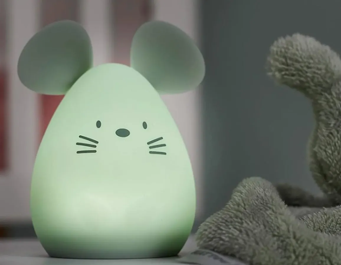 Online Nattou Mouse Nightlight - Squishy Silicone