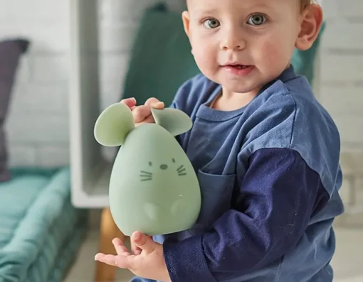 Online Nattou Mouse Nightlight - Squishy Silicone