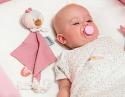 Nattou Penguin Doudou - Pink Soother