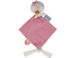 Nattou Penguin Doudou - Pink Soother