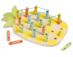 Sale Classic World Pineapple Linking Game - Natural Wood