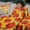 Buddy & Barney Pizza Blanket & Pillow - Fun Wrap-a-Roni!