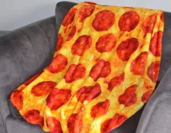Buddy & Barney Pizza Blanket & Pillow - Fun Wrap-a-Roni!