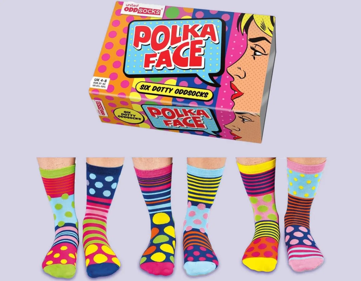 Best United Odd Socks Polka Face - Six Dotty Odd Socks!