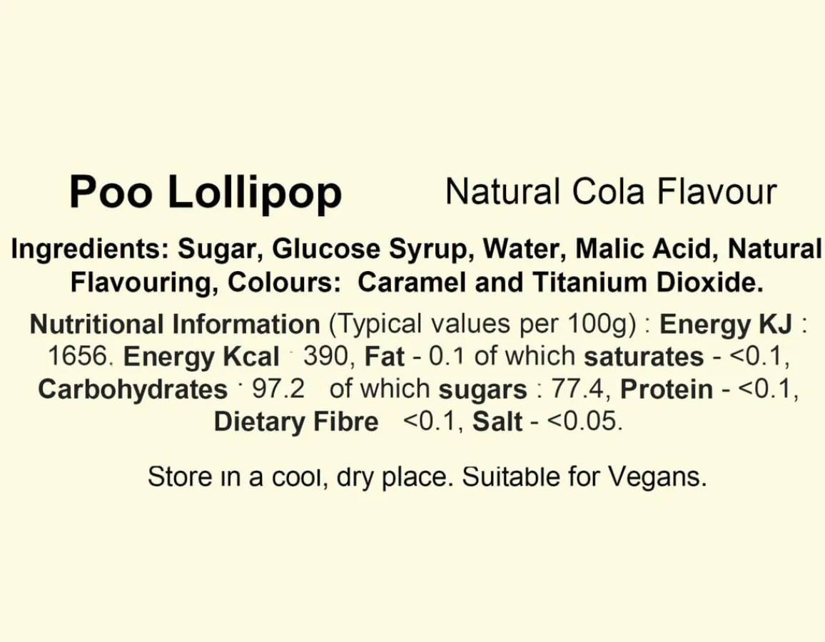 Online The Original Candy Co. Poo Emoji Lolly - Scrumptious Cola Taste (Really!)