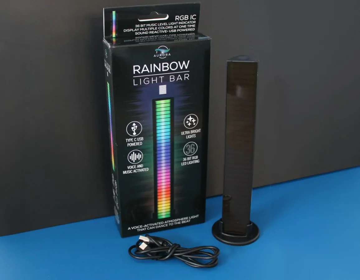 Outlet Funtime Gifts Rainbow Light Bar - Pulses to the beat!