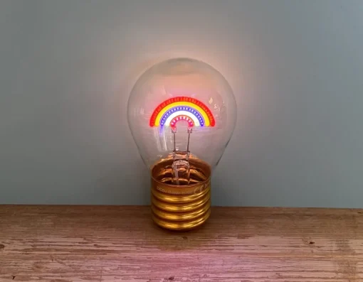 Sale Funtime Gifts Rainbow Light Bulb - Cordless Lamp