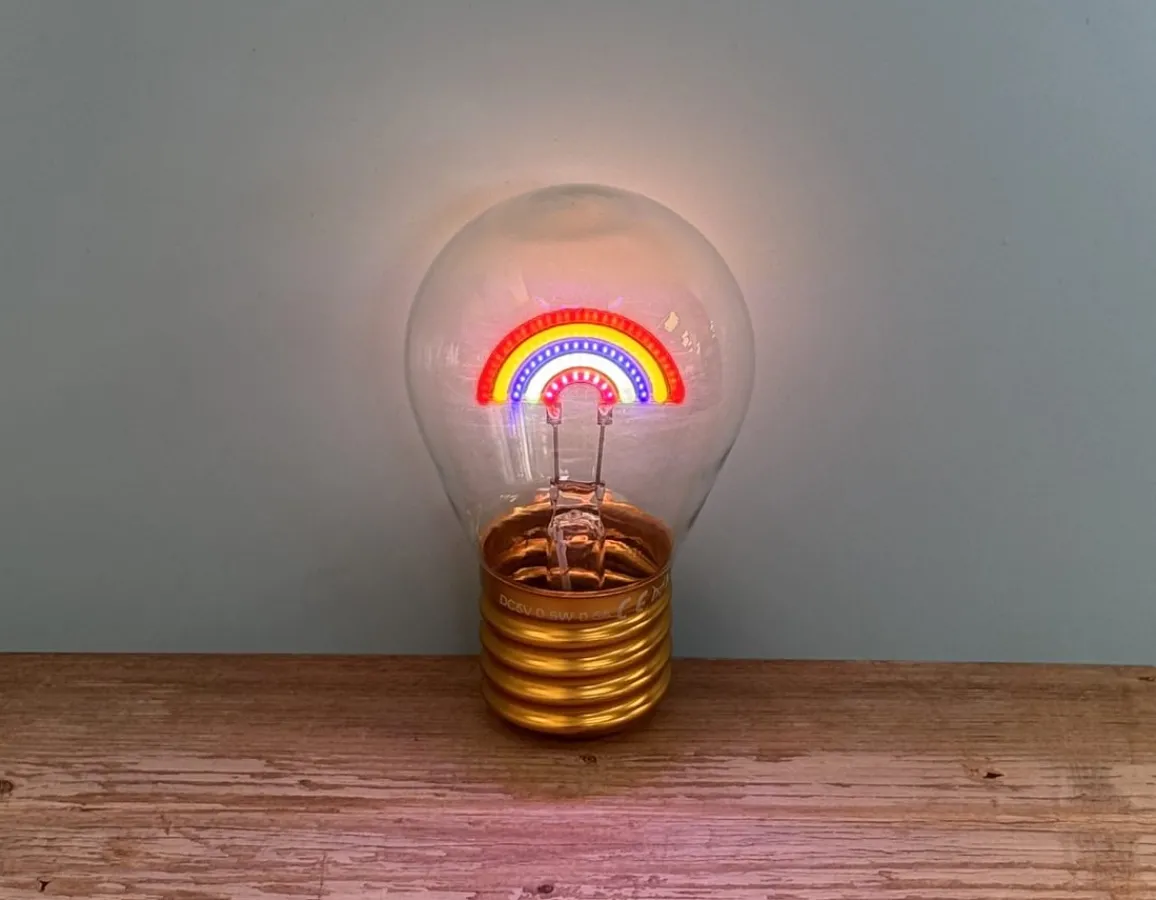 Sale Funtime Gifts Rainbow Light Bulb - Cordless Lamp