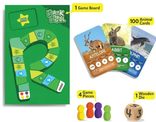 Sale Skillmatics Rank & Roll - 100 Amazing Animals