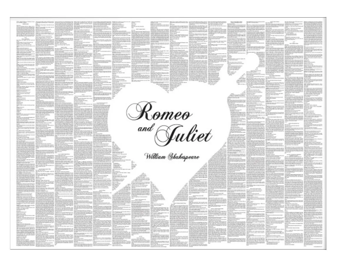 Discount Spineless Classics Romeo & Juliet - The Book on a Poster