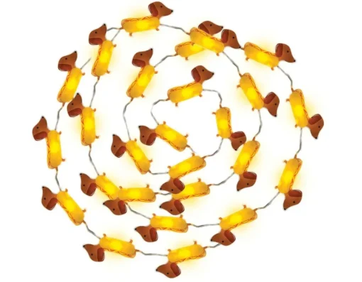 Hot Fizz Creations Sausage Dog String Lights - So Cute!