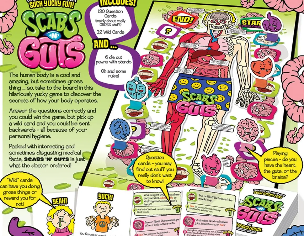 New Cheatwell Games Scabs 'N' Guts - Yucky Board Game!