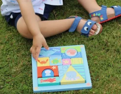 Discount Orange Tree Toys Sea Life Block Puzzle - 14 Wooden Pieces