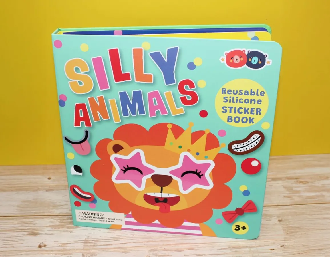 New Buddy & Barney Silly Animals - Silicone Sticker Book