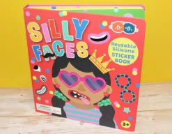 Best Buddy & Barney Silly Faces - Silicone Sticker Book