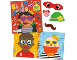 Best Buddy & Barney Silly Faces - Silicone Sticker Book
