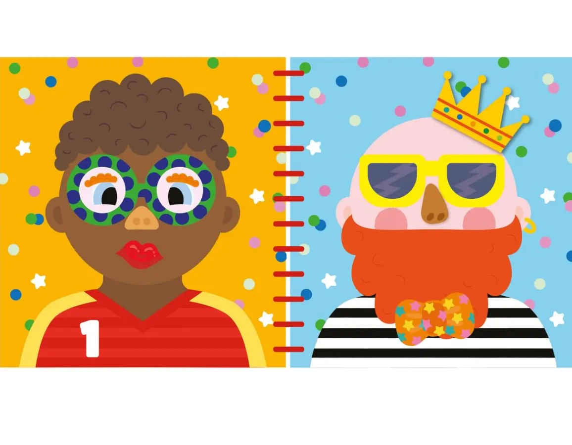 Best Buddy & Barney Silly Faces - Silicone Sticker Book