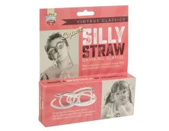 Clearance Funtime Gifts Silly Straw Drinking Glasses - Make you Smile!