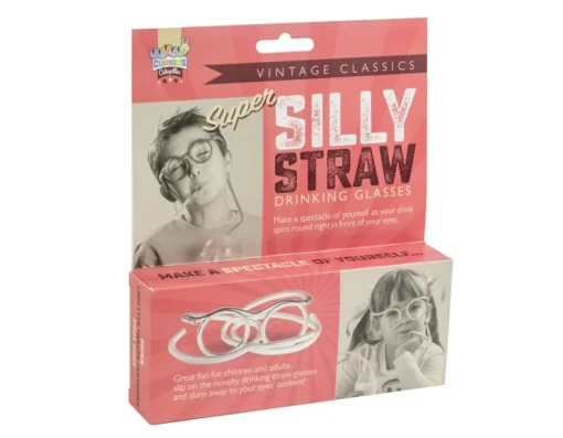 Clearance Funtime Gifts Silly Straw Drinking Glasses - Make you Smile!