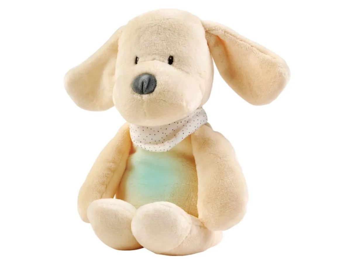 Clearance Nattou Sleepy Puppy - Cuddly Nightlight with Sounds