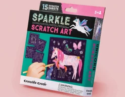Discount Crocodile Creek Sparkle Scratch Art - Unicorns