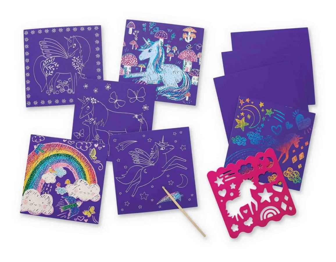 Discount Crocodile Creek Sparkle Scratch Art - Unicorns