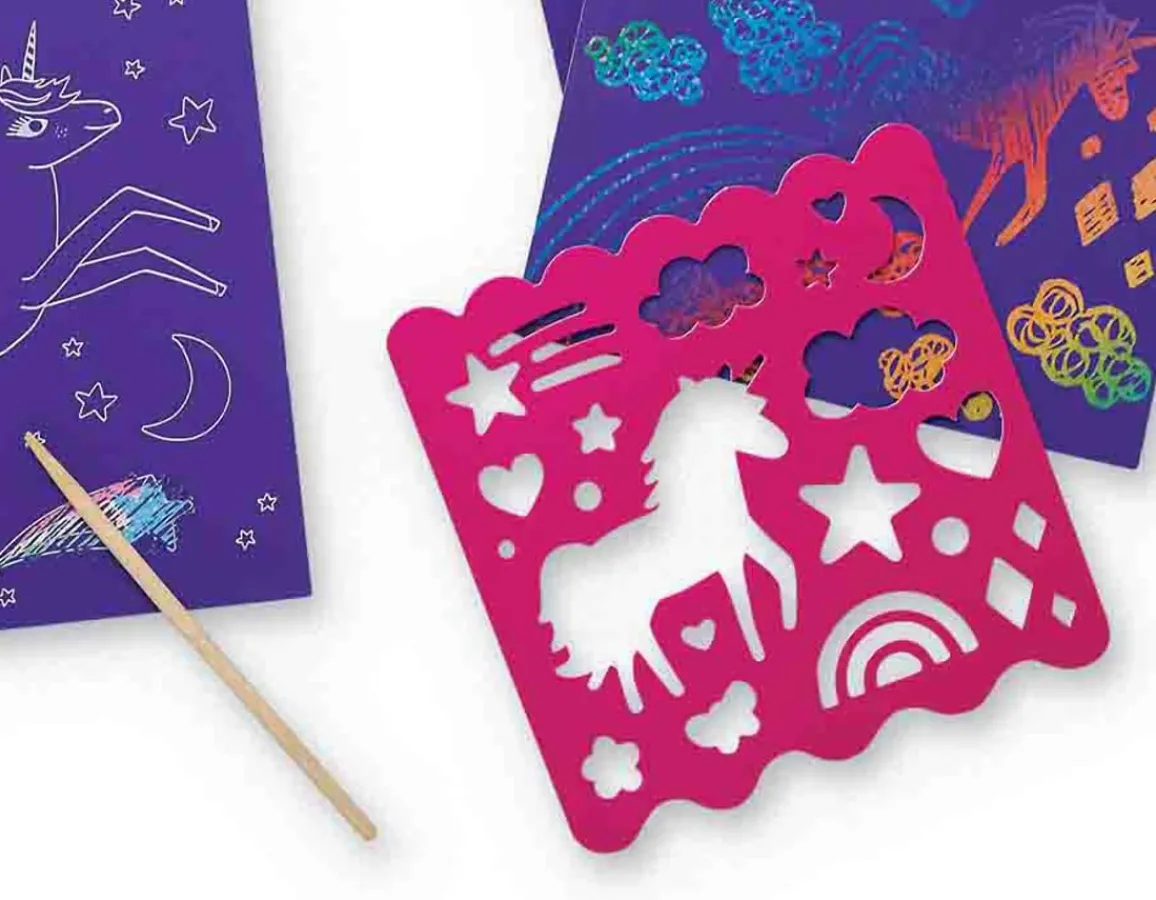 Discount Crocodile Creek Sparkle Scratch Art - Unicorns