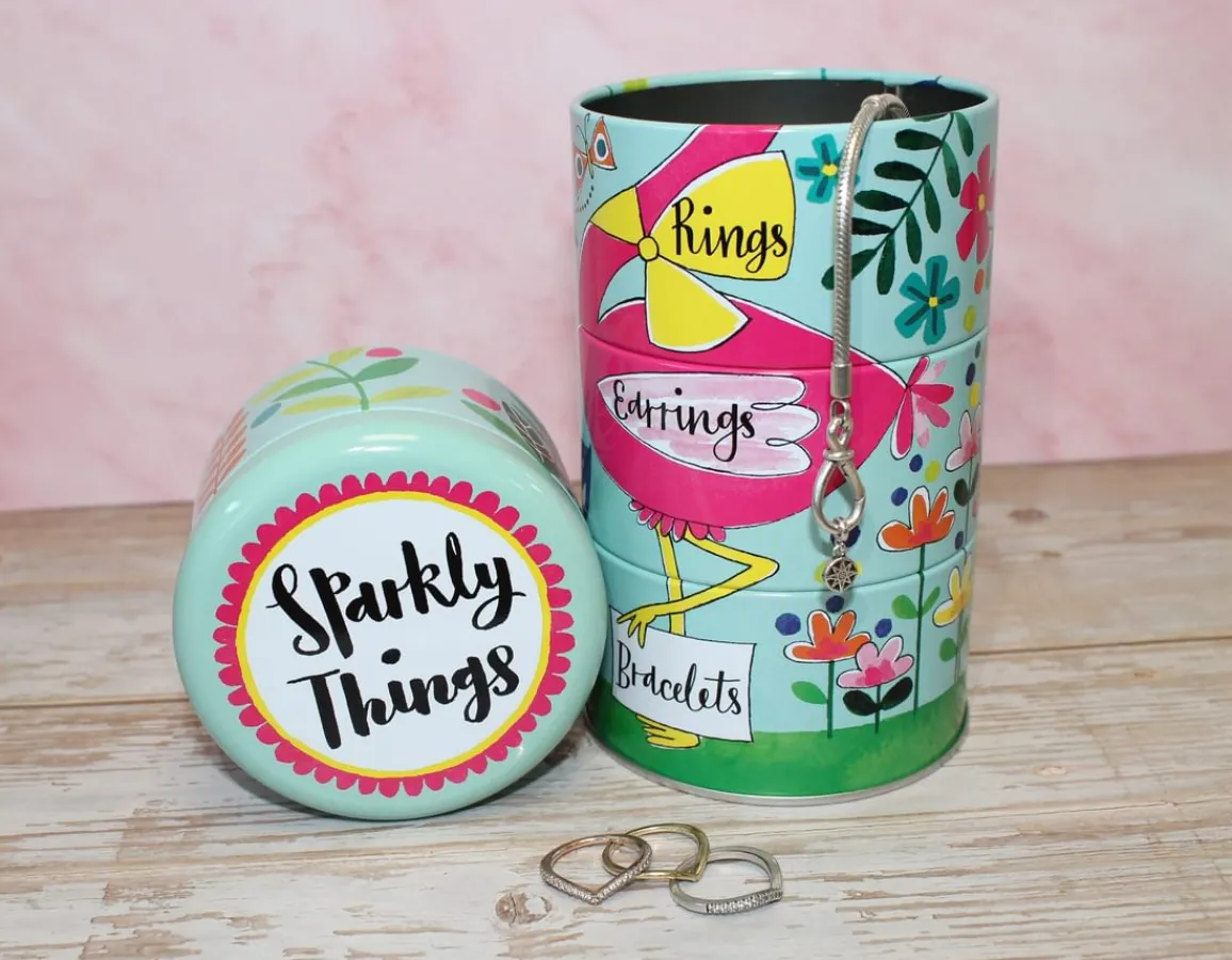 Discount Rachel Ellen Designs Sparkly Things - Set of 4 Stacking Tins