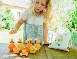 New Orange Tree Toys Stacking Honey Bees - FSC Wooden Set