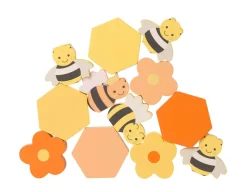 New Orange Tree Toys Stacking Honey Bees - FSC Wooden Set
