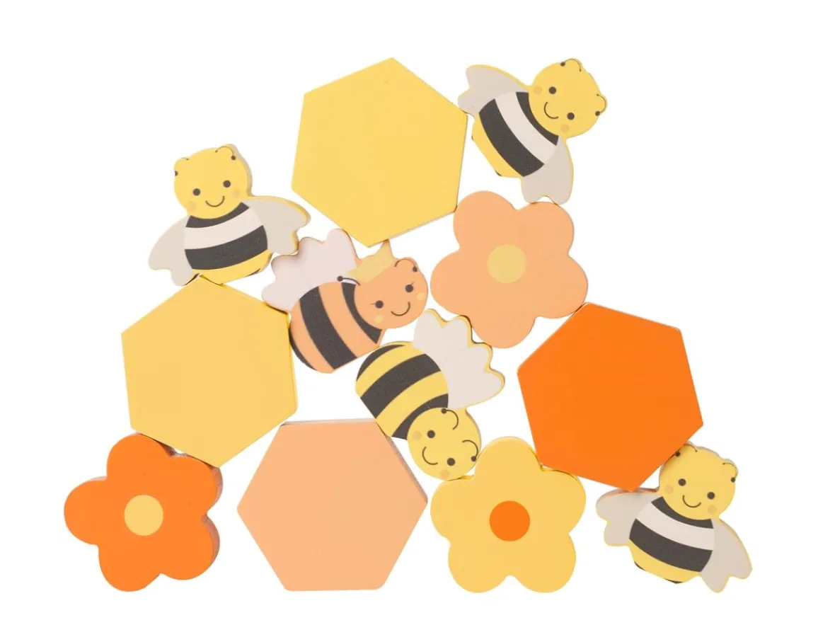 New Orange Tree Toys Stacking Honey Bees - FSC Wooden Set