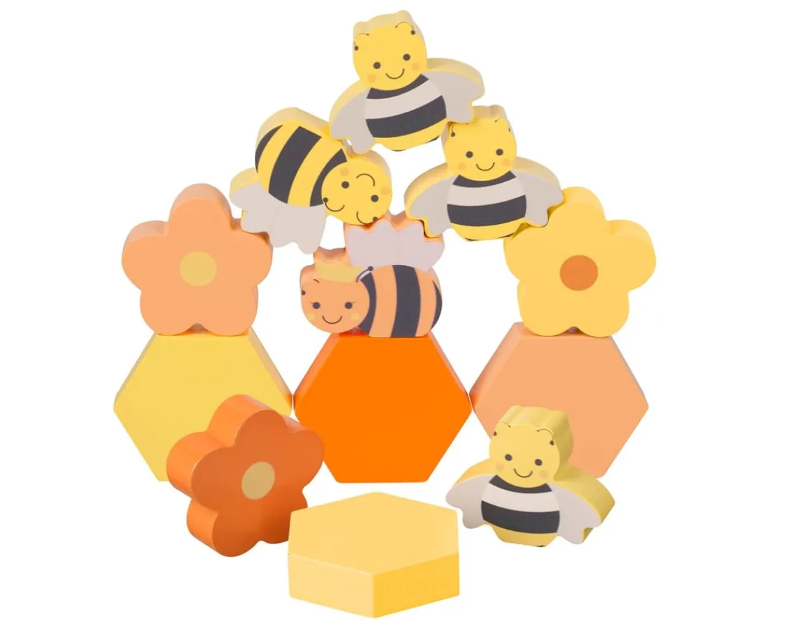 New Orange Tree Toys Stacking Honey Bees - FSC Wooden Set