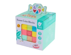 Discount Classic World Sweet Cube Blocks - 68 Wooden Pieces