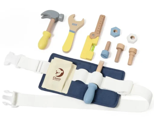 Best Classic World Tool Belt Set - 10 Wooden Pieces