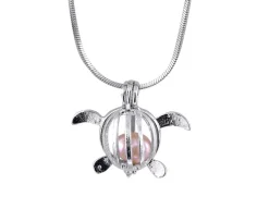 Outlet Global Journey Gifts Turtle Pearl Gift Set - Real Pearl in Clam