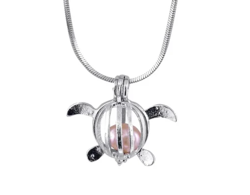 Outlet Global Journey Gifts Turtle Pearl Gift Set - Real Pearl in Clam
