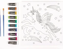 Crocodile Creek Unicorn Canvas Set - Ten Acrylic Paints