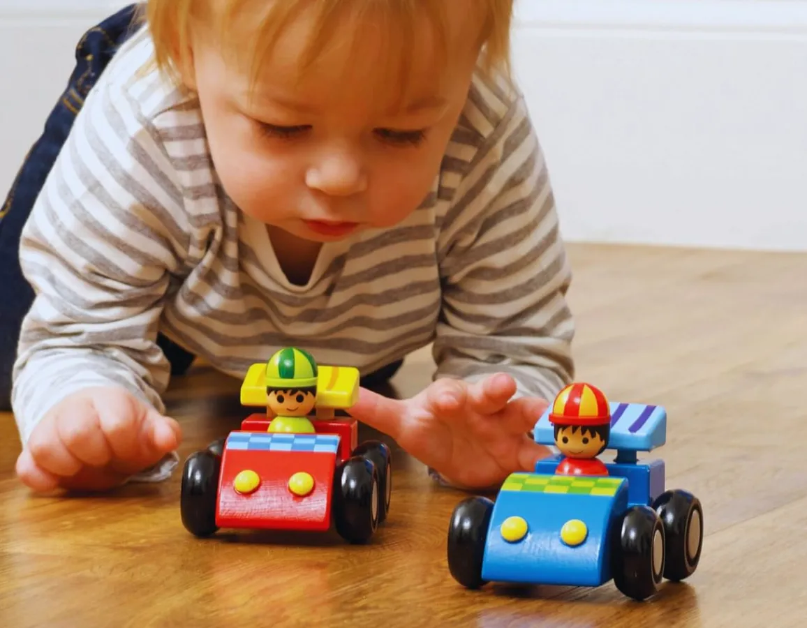 Online Orange Tree Toys Wooden Racing Cars - Ready, Set, Go!