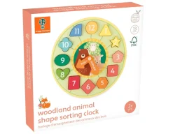 Outlet Orange Tree Toys Woodland Animal Shape Sorting Clock