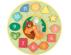 Outlet Orange Tree Toys Woodland Animal Shape Sorting Clock