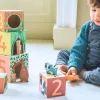 Orange Tree Toys Woodland Animal Stacking Cubes