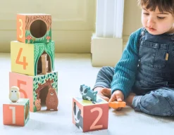 Orange Tree Toys Woodland Animal Stacking Cubes