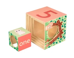 Orange Tree Toys Woodland Animal Stacking Cubes