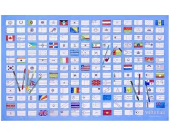 Best Eat Sleep Doodle World Flags Tablecloth - Doodle Your Own!
