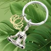 Outlet Troika Yoga Keyring - Chrome Plated Metal